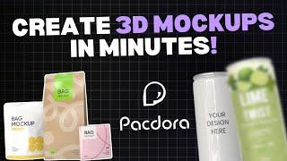 How to Design Professional 3D Packaging in Minutes! (Pacdora Walkthrough)