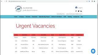 AG MARITIME URGENT JOB VACANCIES FOR ALL RANKS OFFICER & CREW ||MARINE JOB UPDATE