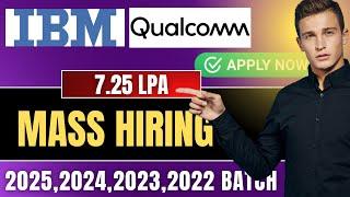 Finally IBM Mass Hiring Announced | ibm hiring 2025 batch |qualcomm hiring freshers 2024|hire me plz