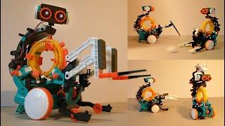 5 in 1 Mechanical Coding Robot // How to Build Step by Step