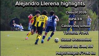 Alejandro Llerena CO’262024-2025 MLS Next Highlights & Clips
