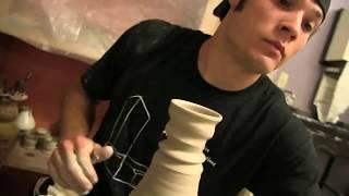 Pottery Throwing Demonstration, Hump Throwing Spiral Shot Cups - Joel Cherrico Pottery