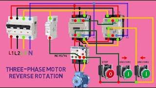 Three phase motor forward and reverse rotation wiring | SRA Electrical