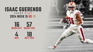 Isaac Guerendo Week 15 Replay: Every Run, Target, and Catch vs Los Angeles Rams