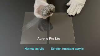 Scratch Resistant Acrylic Demo