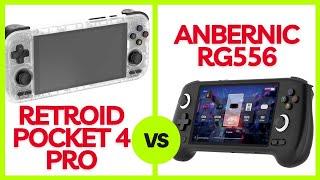 Anbernic RG556 vs Retroid Pocket 4 Pro - Duell der Mittelklasse Handhelds - braucht es einen Sieger?