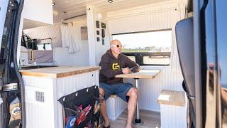 Mercedes Sprinter Van Tour / Unique Shower with Air Conditioner