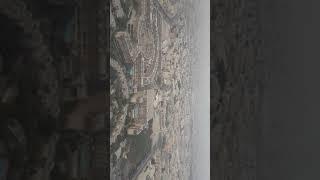 Beautiful view of DUBAI as emirates plane coming in to land 1-3-18
