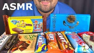 ASMR:Eating Chocolate Chocolate Party (Candy Bars & Cake Mukbang) Eating Sounds