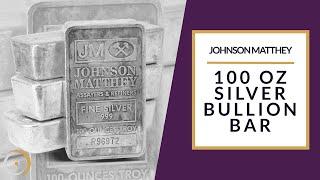 100 OUNCES OF SILVER -  Johnson Matthey Bars