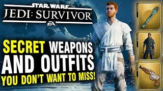 Star Wars Jedi Survivor - Secret Weapons and Outfits You Don't Want To Miss! (Part 2)