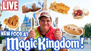 Live: Classic Day of Snacks & Rides at Magic Kingdom! - New Food! - Disney World Livestream