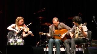 John Doyle, Caitlin Warbelow, and Quinn Bachand at Far North Fiddle Festival