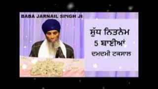 Nitnem Amrit vela by gyani Jarnail singh ji Damdami taksal #nitnem #amritvela #taksal #gurbani