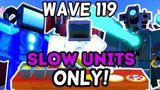 SLOW EFFECT UNITS *ONLY* CHALLENGE In Endless Mode!! (Toilet Tower Defense)