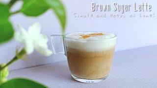 How to make a brown sugar latte at home, quick and easy!