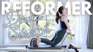 The DOWN STRETCH | Intermediate Pilates REFORMER Exercise Breakdown
