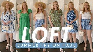 LOFT SUMMER TRY ON HAUL 2024 ️ 40% OFF SALE  Vacation Outfit Ideas, Cruise Outfit Ideas 2024