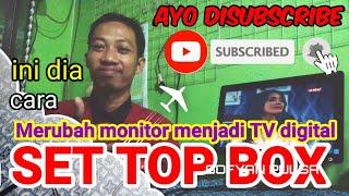 Cara Merubah Monitor Komputer jadi TV Digital dengan STB LUBY T2 01