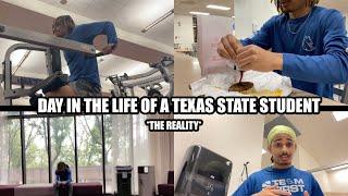 24 HOUR DAY IN MY LIFE AS A TEXAS STATE STUDENT !!