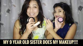 My 9 Year Old Sister Does My Makeup !!! | Nailacious