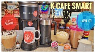 Review Keurig K-Cafe Smart Single Serve Coffee Maker Latte Cappuccino K-Cup Machine  I LOVE IT!