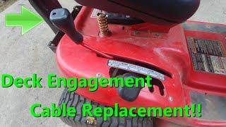 Deck Engagement Cable Replacement for Troy Bilt, Bolens, Yard Machines, Yardman, Murray, & Craftsman