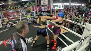 ISKA Muay Thai AMA World Champion Gianna Vadino 1st rd. stoppage!