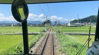 上信電鉄前面展望高崎→上州福島　＜Cabview Japanrail Jōshin Electric Railway Line Takasaki → JŌSHŪ-FUKUSHIMA＞