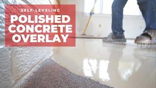 How to Pour a Self Leveling Polished Concrete Overlay