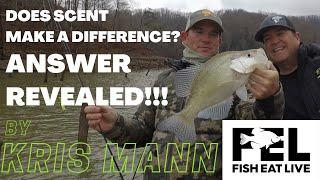 Does scent help you catch more fish? Winter Crappie with Kris Mann! Fish Eat Live