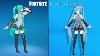 Fortnite vs Desktop Mate (Which is The Best Hatsune Miku?)