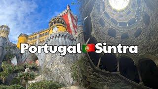 Day 5 in Sintra,Portugal; Pena Palace,Initiation Well 葡萄牙里斯本区的辛特拉镇，浪漫佩纳宫和神秘启蒙之井