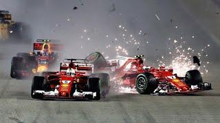 F1 hybrid era crashes from 2014-2020