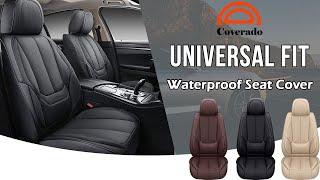 COVERADO | Car Seat Cover Installation | Waterproof Leather Seat Protection | Universal Fit
