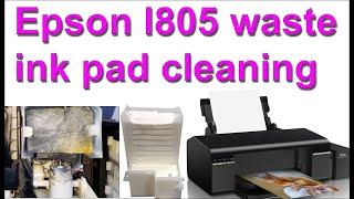 epson l805 printer waste ink tank cleaning | epson l805 waste ink pad cleaning