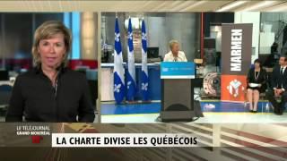 La Charte des valeurs divise les Québécois