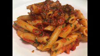 penne pasta with arrabbiata sauce