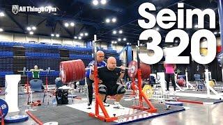 Mart Seim Speed Triple! 320kg x3 Squat 2015 World Weightlifting Championships Training Hall