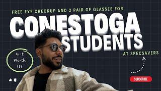 Free Eye checkup and 2 pair of glasses for Conestoga Students @SpecsaversOfficial (Specsavers)