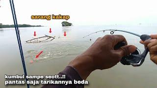 Langsung dibetot Kakap..!! Mancing di sini jangan pake kail kecil Bro