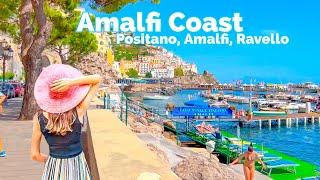 Amalfi Coast, Italy  - Positano | Amalfi | Ravello - 4K HDR 60fps Walking Tour