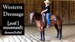 Western Dressage, Level 1 movements demonstrated