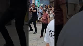 Old woman street dance.. powerful lady #shortvideo