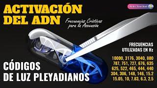 ACTIVACIÓN DEL ADN ​ Frecuencias Crísticas para la Ascensión ⬆️​ CÓDIGOS DE LUZ PLEYADIANOS 