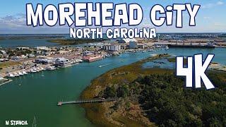 Morehead City NC 4K /A beautiful Must Go Town in the Outer Banks  (DJI Mavic Air 2 Drone Footage)