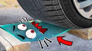 Experiment: Big Truck VS Glass | Crushing things with Car Compilation | Doodles Life