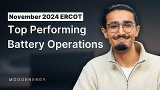 November 2024 ERCOT: Top Performing Battery Operations