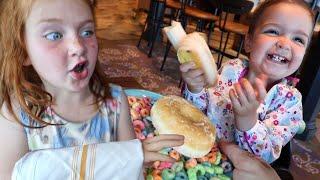 CHEF ADLEY feeds NAVEY!!  Niko meets the Real Spiderman & Superhero Dinner! Disney Wish Family Movie