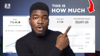 How Much YouTube PAID Me for 700,000 views - FULL BREAKDOWN